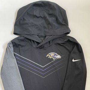 Official NFL Team Apparel Baltimore Ravens Light Workout Hoodie